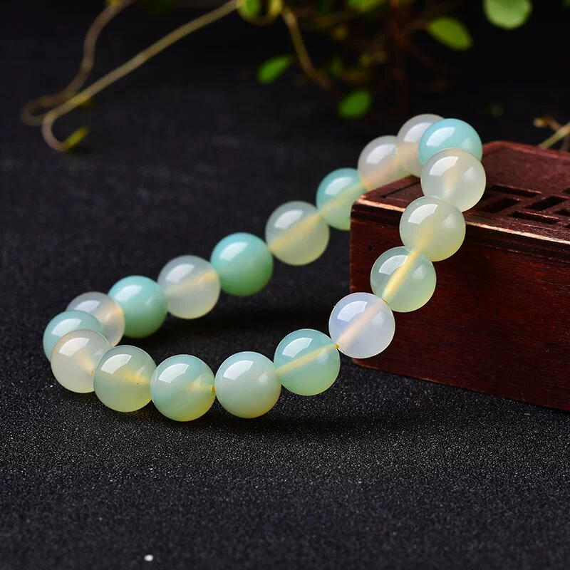 Kalyana Aura Natural Apple Agate Bracelet