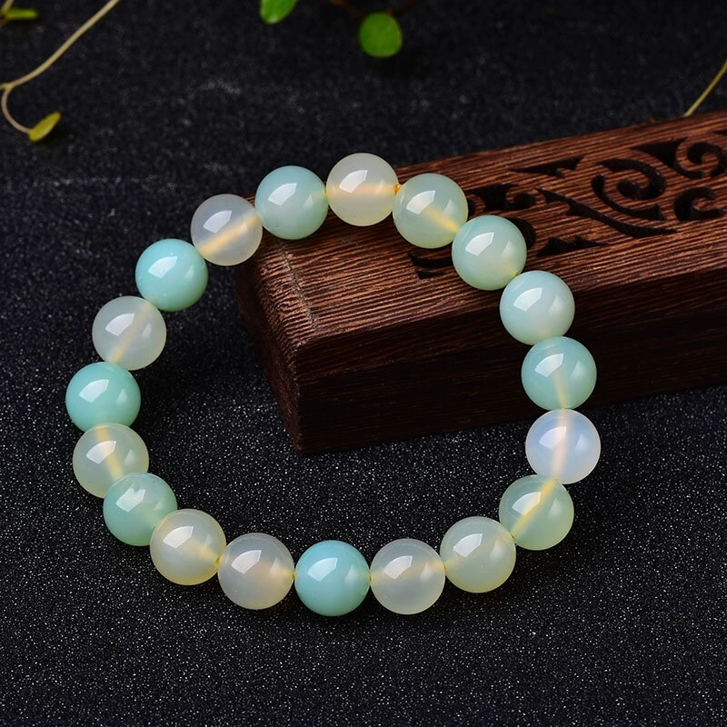 Kalyana Aura Natural Apple Agate Bracelet