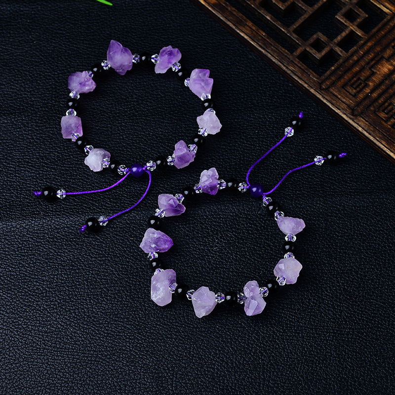 Kalyana Aura Irregular Amethyst Bracelet Women