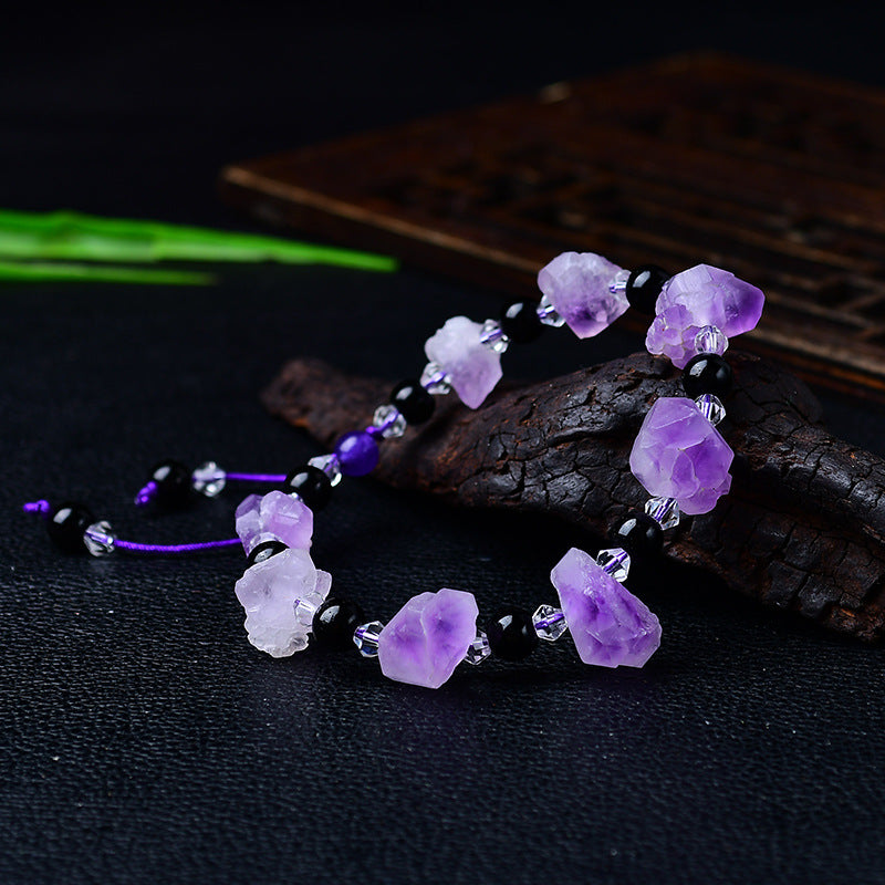 Kalyana Aura Irregular Amethyst Bracelet Women