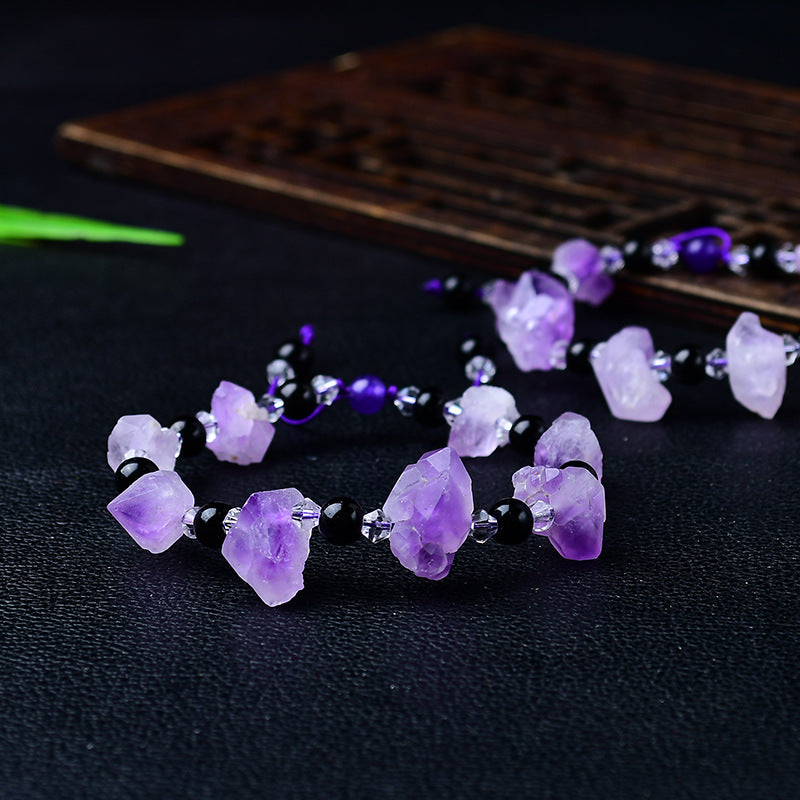 Kalyana Aura Irregular Amethyst Bracelet Women