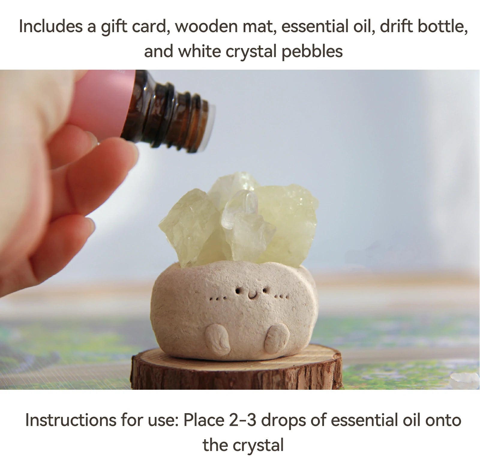 Kalyana Aura Handmade Miniature Crystal Ornament Healing Ornament Scented Crystal Gift