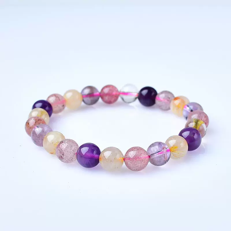Kalyana Aura Natural Amethyst Multi-Color Bracelet Women