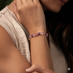 Kalyana Aura Natural Amethyst Multi-Color Bracelet Women