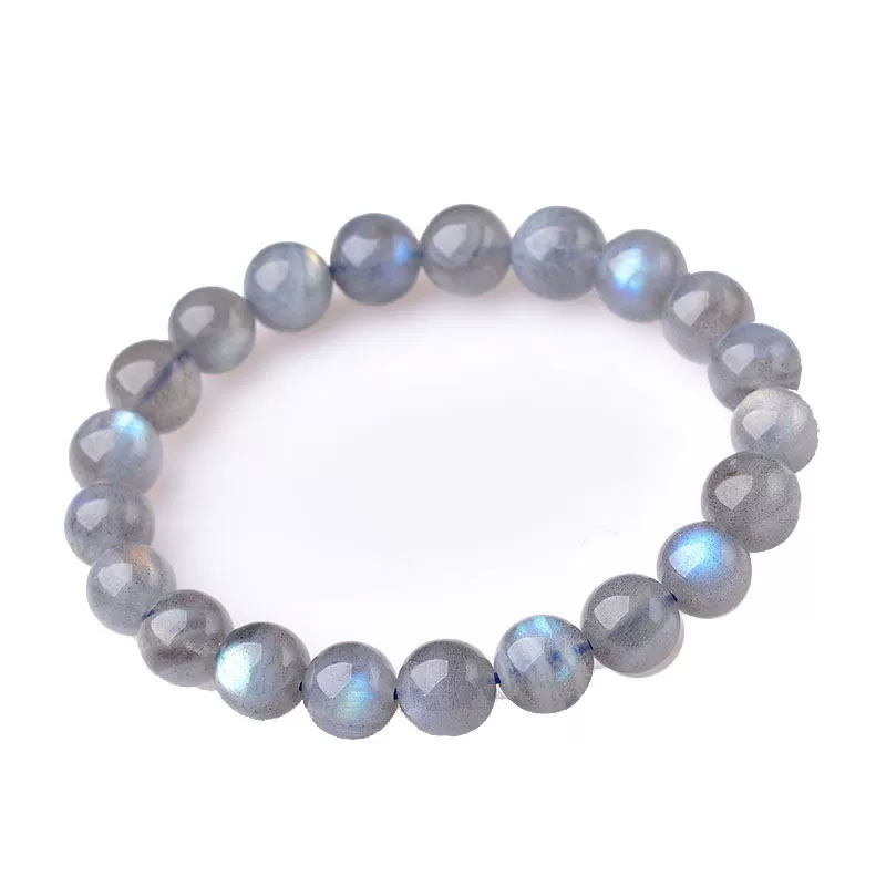 Kalyana Aura Natural Gray Moonstone Single Loop Bracelet