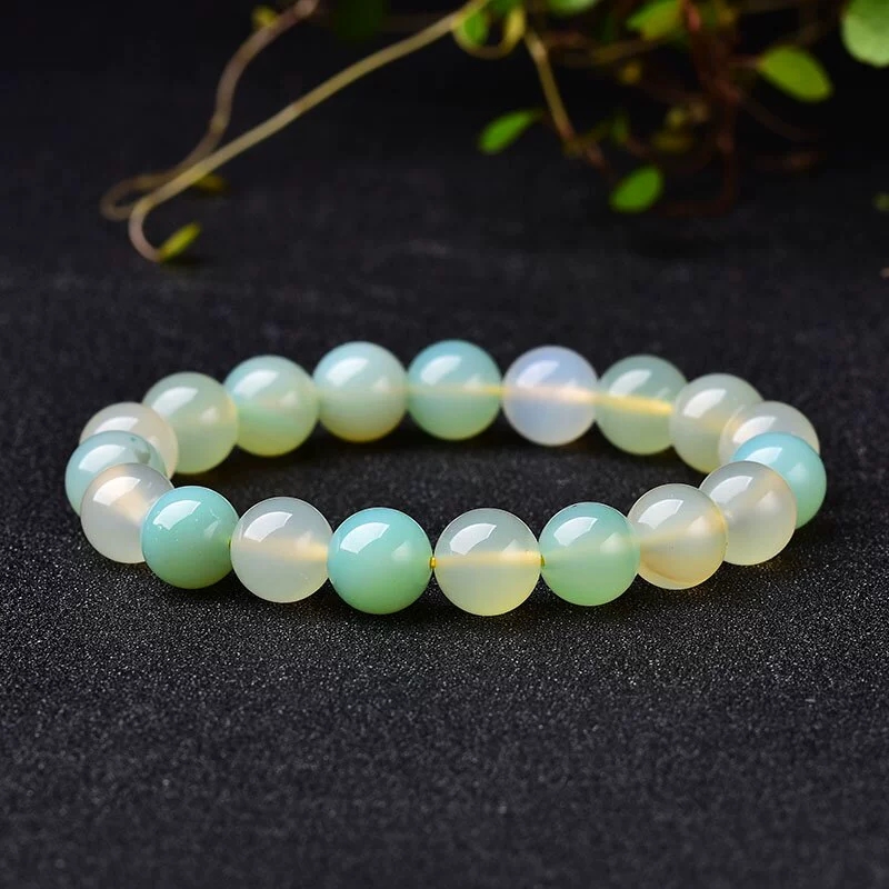 Kalyana Aura Natural Apple Agate Bracelet