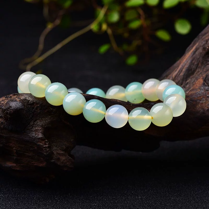 Kalyana Aura Natural Apple Agate Bracelet