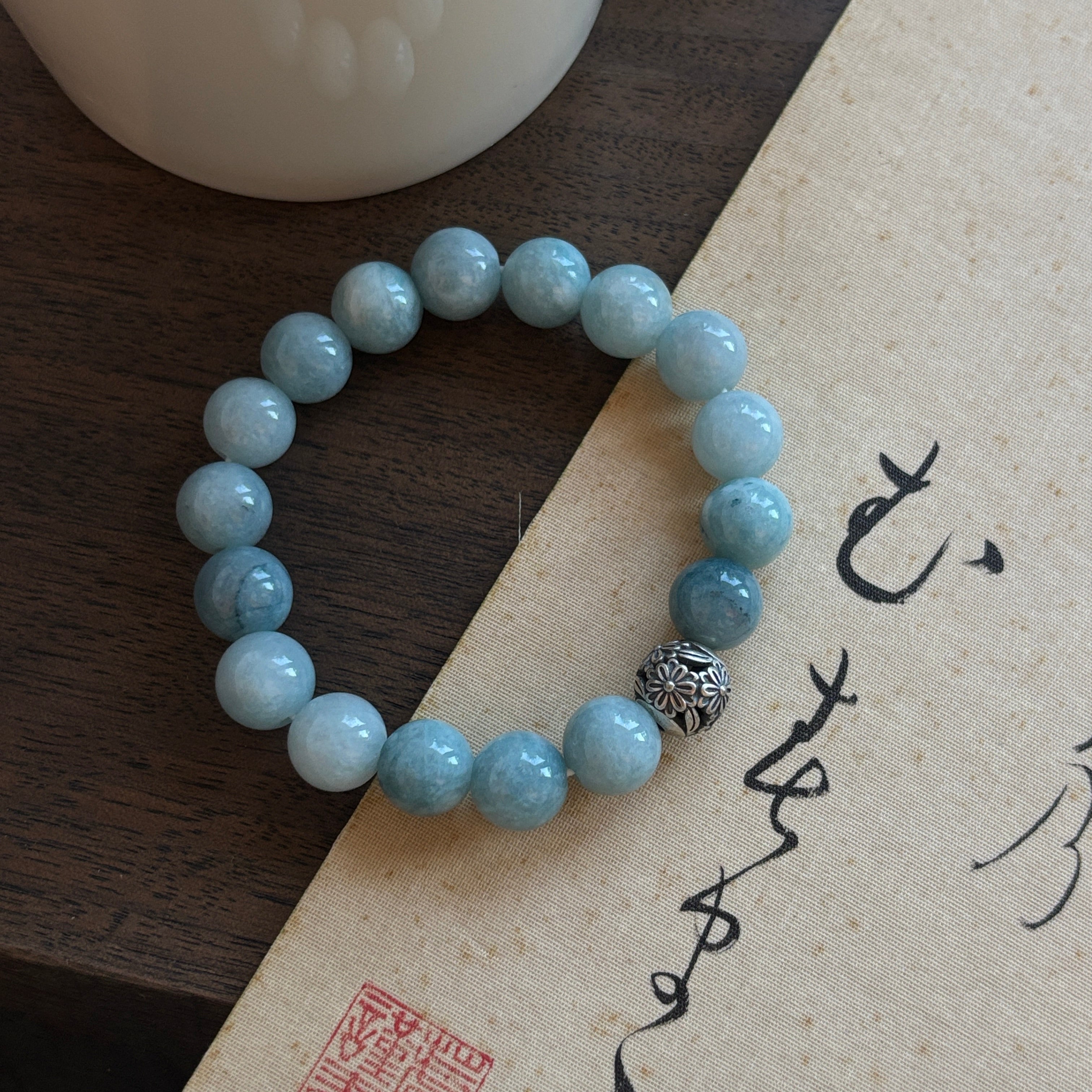 Kalyana Aura Original Blue Natural Stone Beaded Bracelet