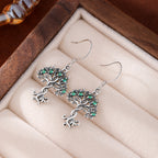 Kalyana Aura Sterling Silver Tree of Life Earrings Women