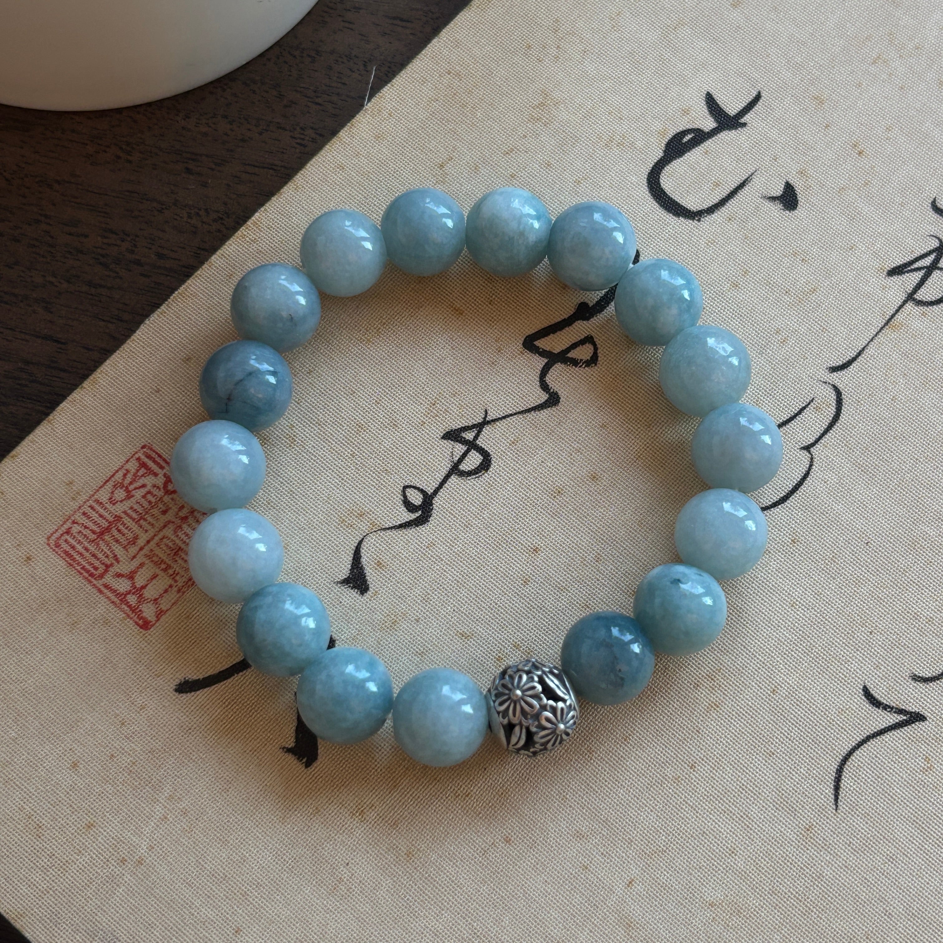 Kalyana Aura Original Blue Natural Stone Beaded Bracelet