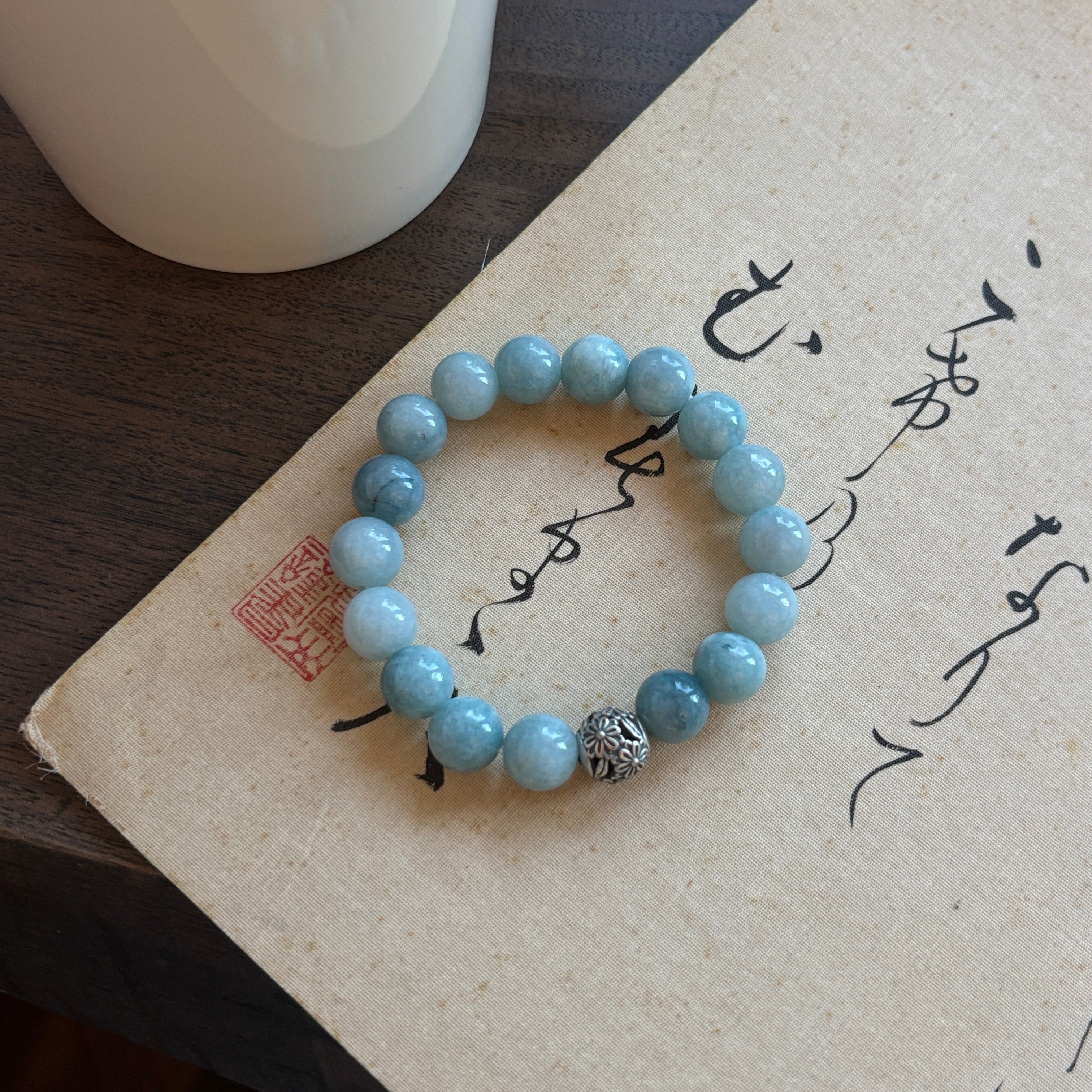 Kalyana Aura Original Blue Natural Stone Beaded Bracelet