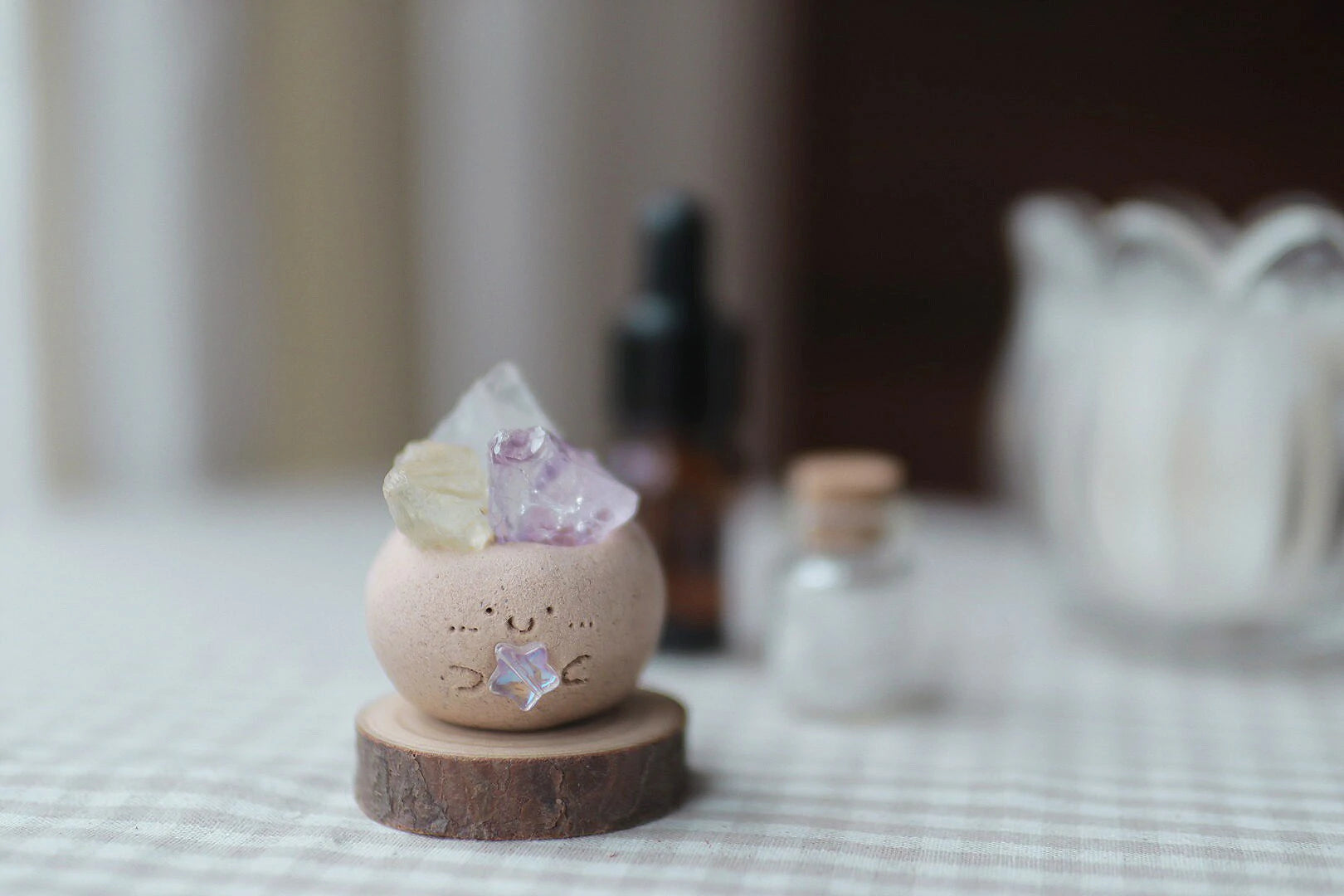 Kalyana Aura Handmade Miniature Crystal Ornament Healing Ornament Scented Crystal Gift