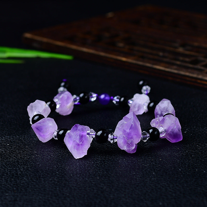 Kalyana Aura Irregular Amethyst Bracelet Women