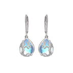 Kalyana Aura Sterling Silver Tree of Life Moonstone Earrings Women