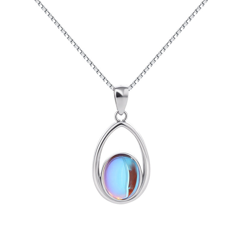 Kalyana Aura Moonstone Pendant Healing Necklace For Women