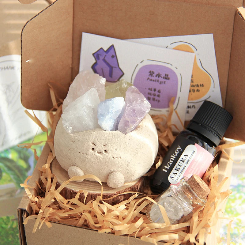 Kalyana Aura Handmade Miniature Crystal Ornament Healing Ornament Scented Crystal Gift