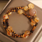 Kalyana Aura Natural Yellow Tower Crystal Energy Gemstone Bracelet
