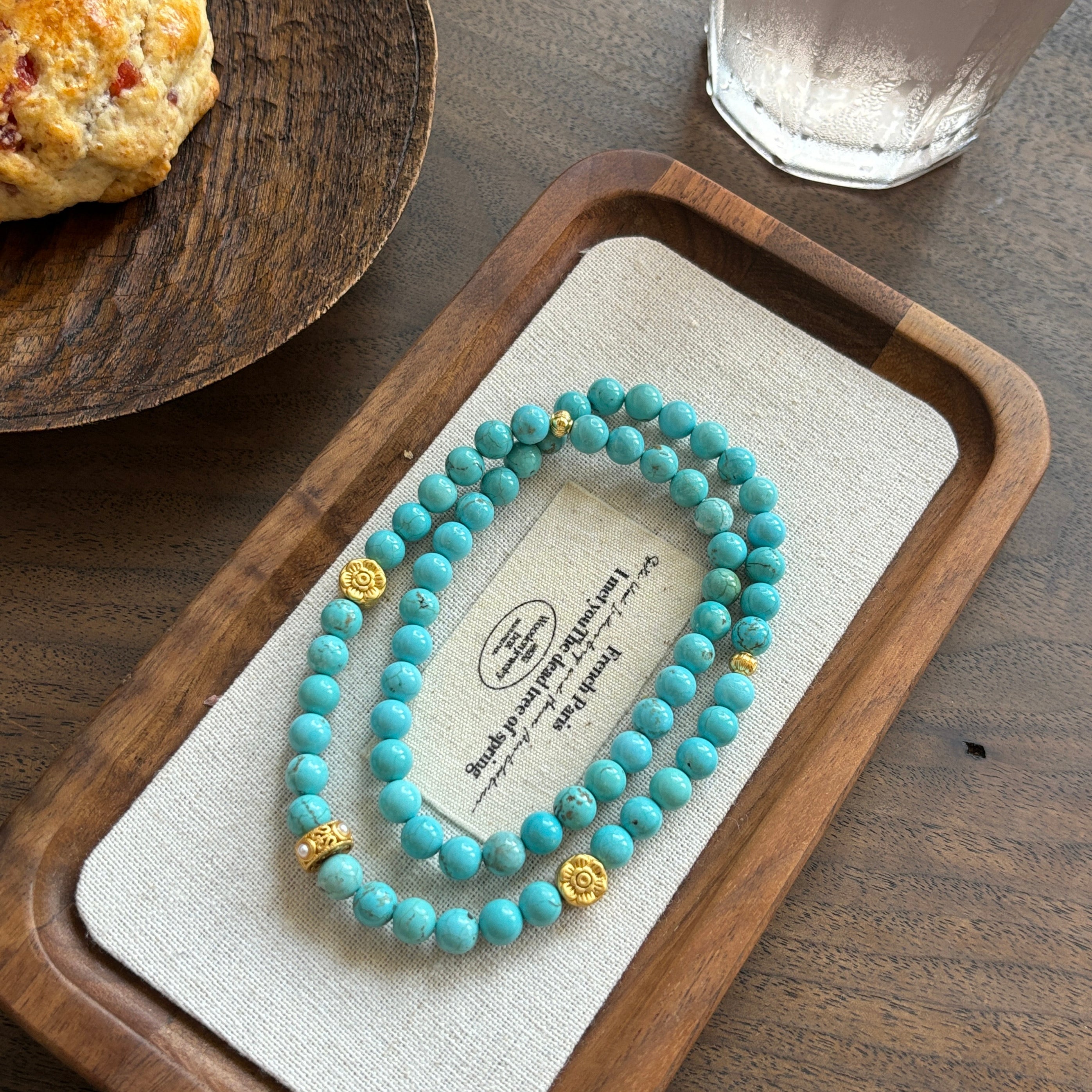 Kalyana Aura Original Natural Turquoise Elegant Necklace