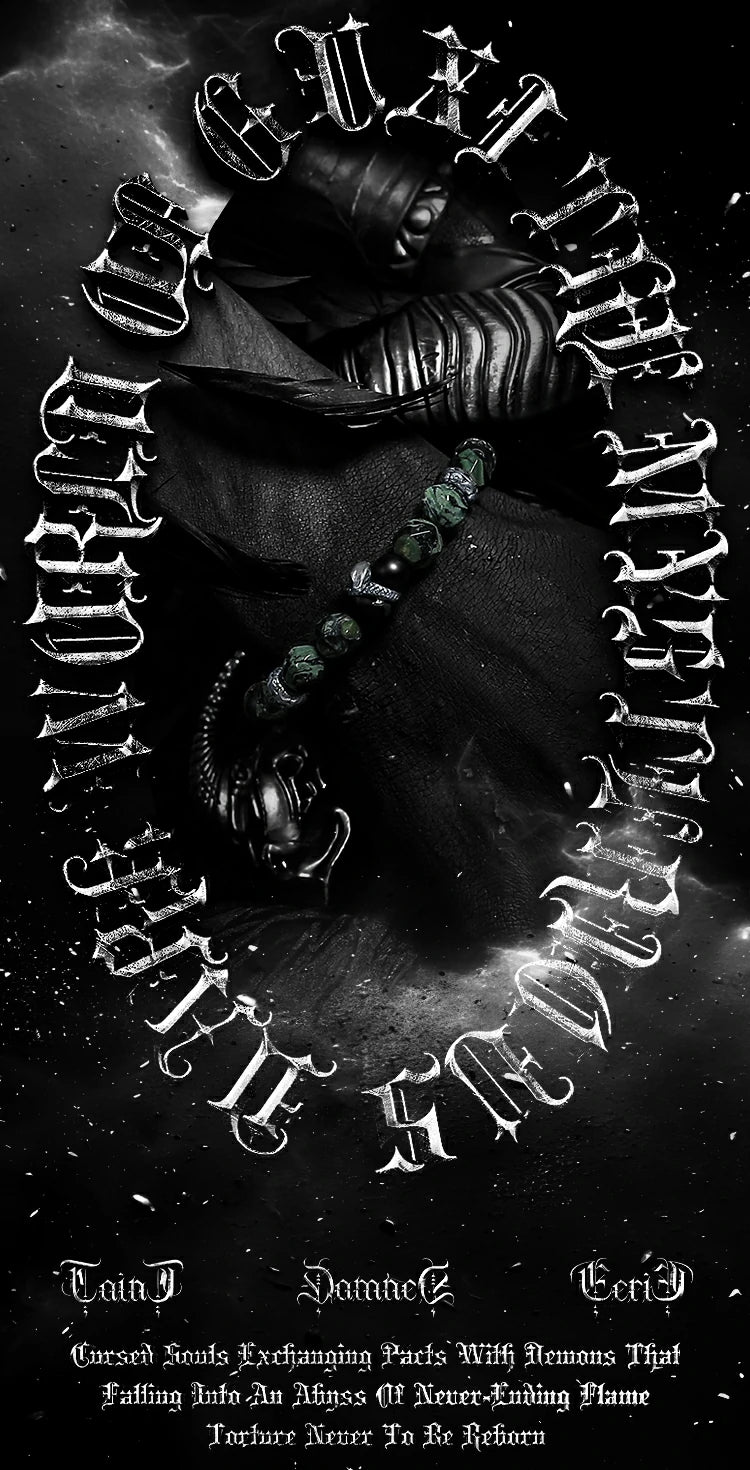 Kalyana Aura Black agate Malachite Bracelet Woman Man Gift