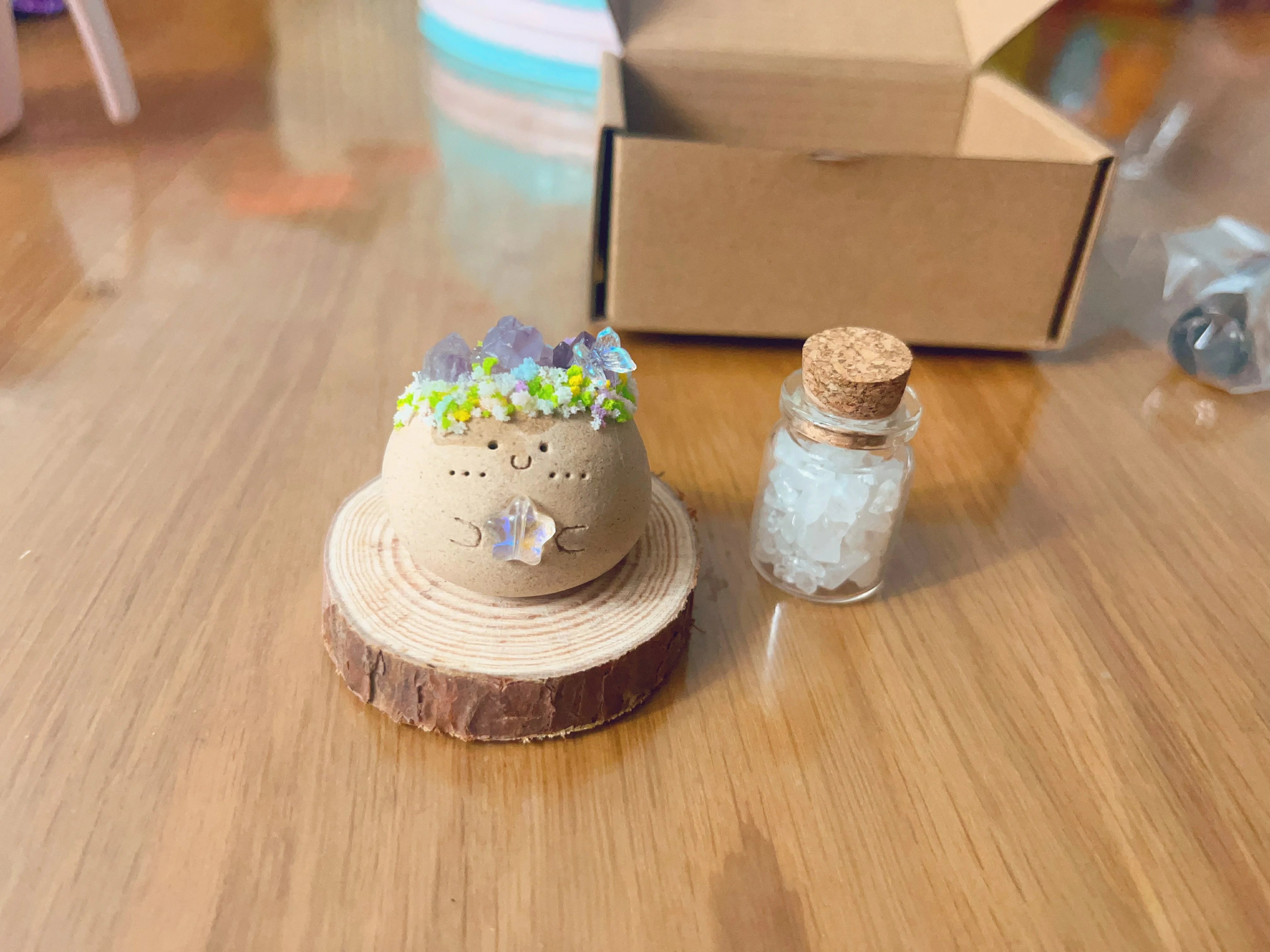 Kalyana Aura Handmade Miniature Crystal Ornament Healing Ornament Scented Crystal Gift