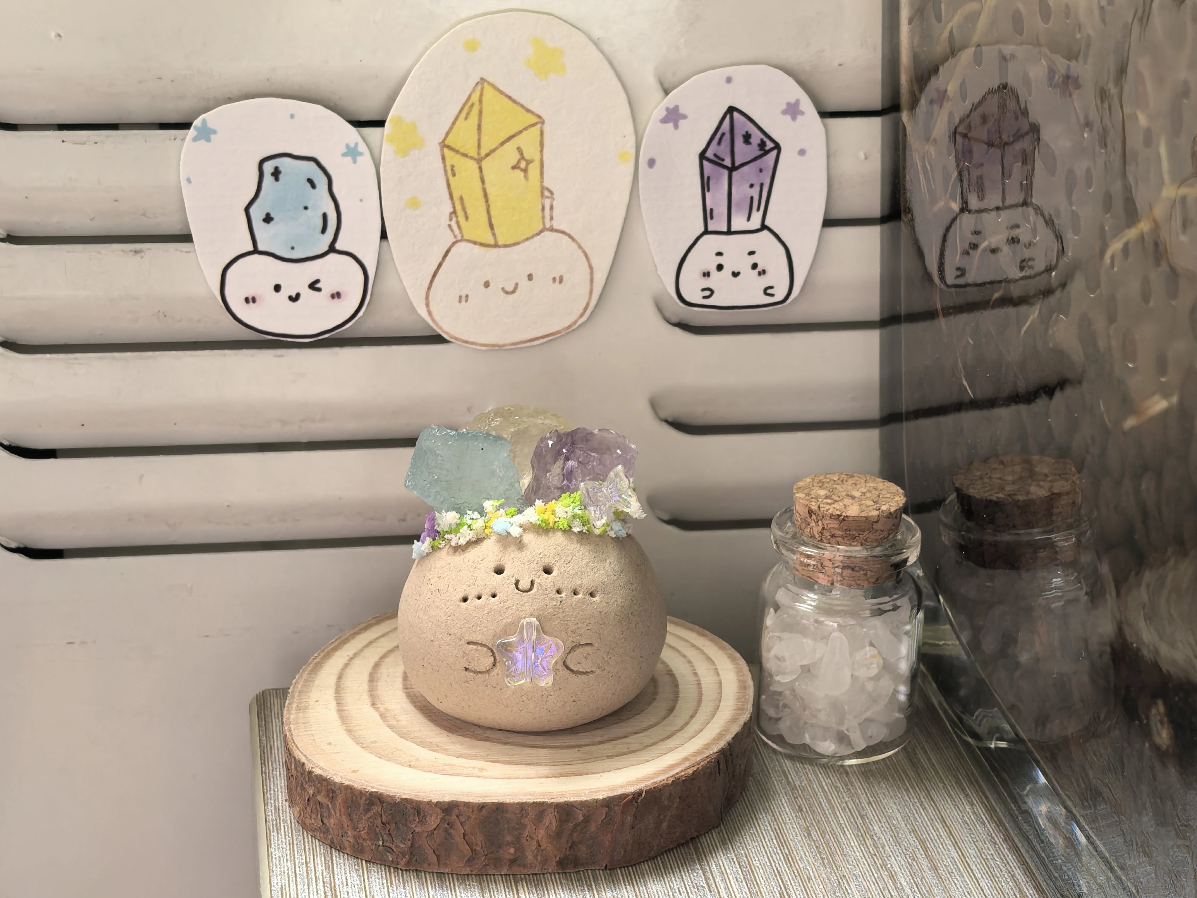 Kalyana Aura Handmade Miniature Crystal Ornament Healing Ornament Scented Crystal Gift