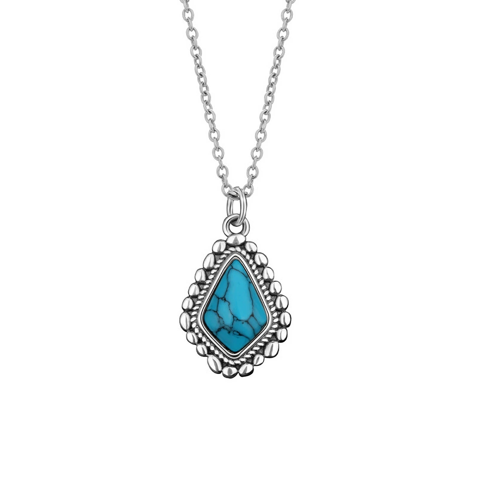 Kalyana Aura Moonstone Healing Necklace with Diamond Pendant Women
