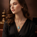 Kalyana Aura Moonstone Tree of Life Pendant Healing Necklace Women