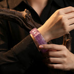 Kalyana Aura Natural Amethyst Lavender Crystal Bracelet