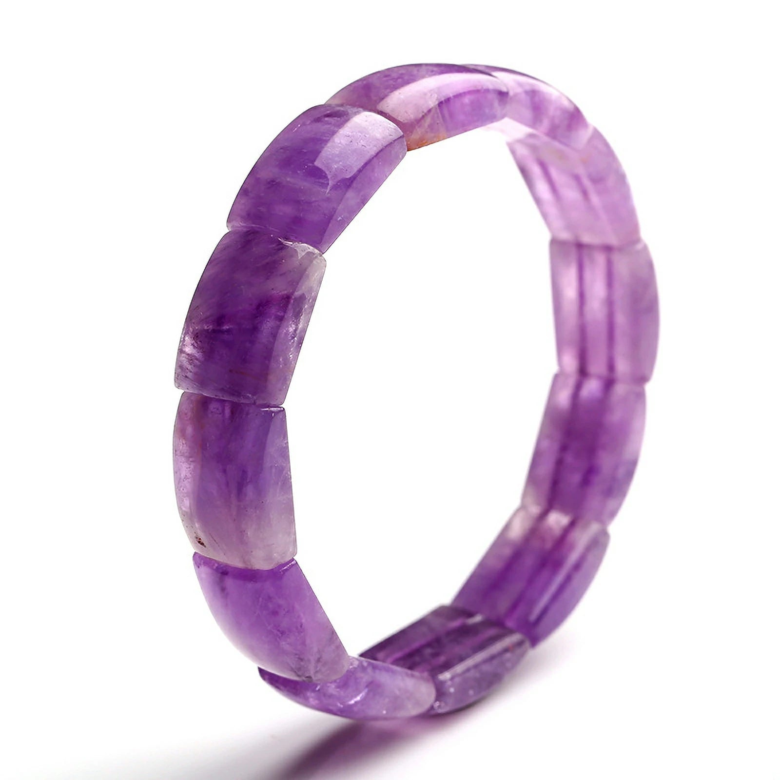 Kalyana Aura Natural Amethyst Lavender Crystal Bracelet