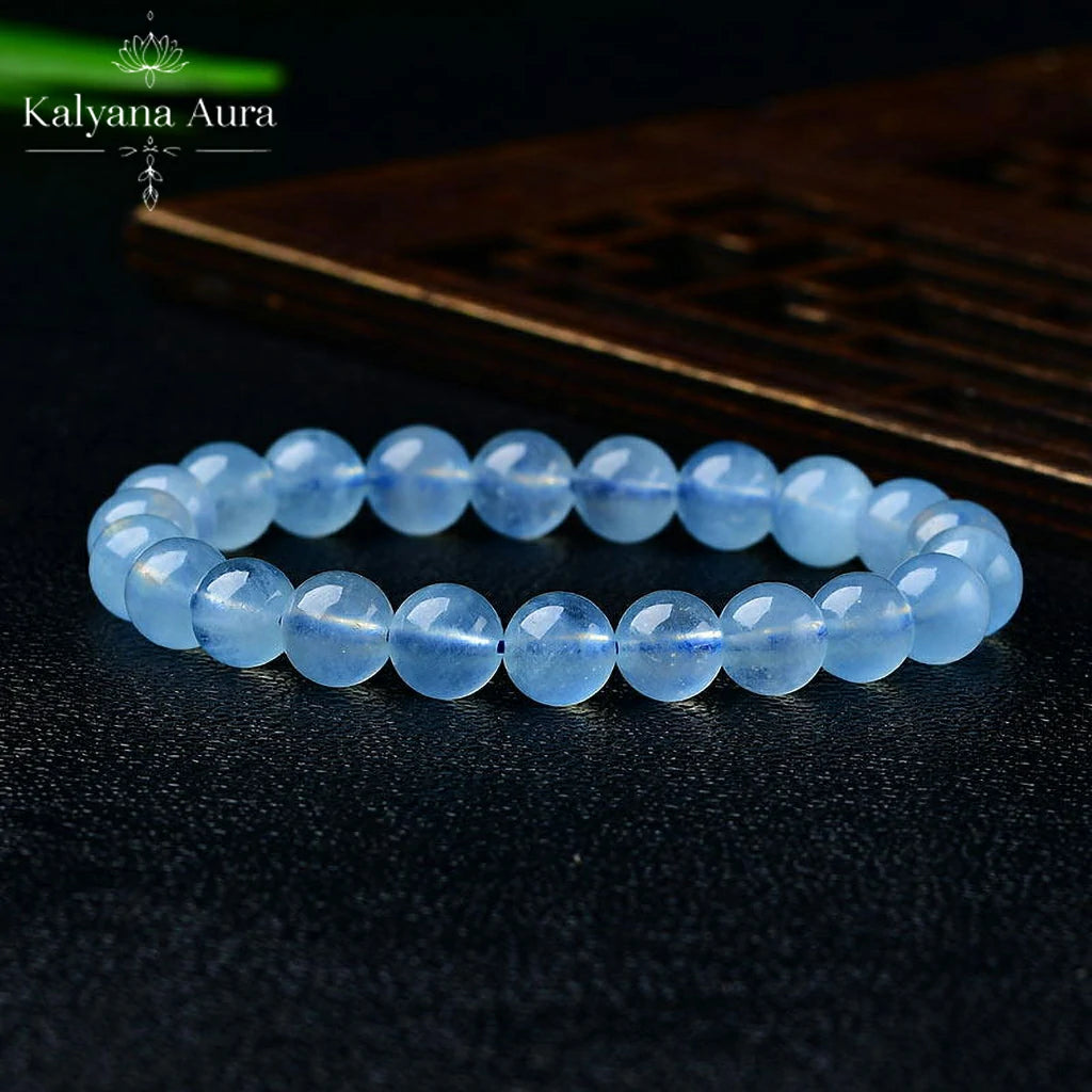 Kalyana Aura Natural Aquamarine Bracelet Women