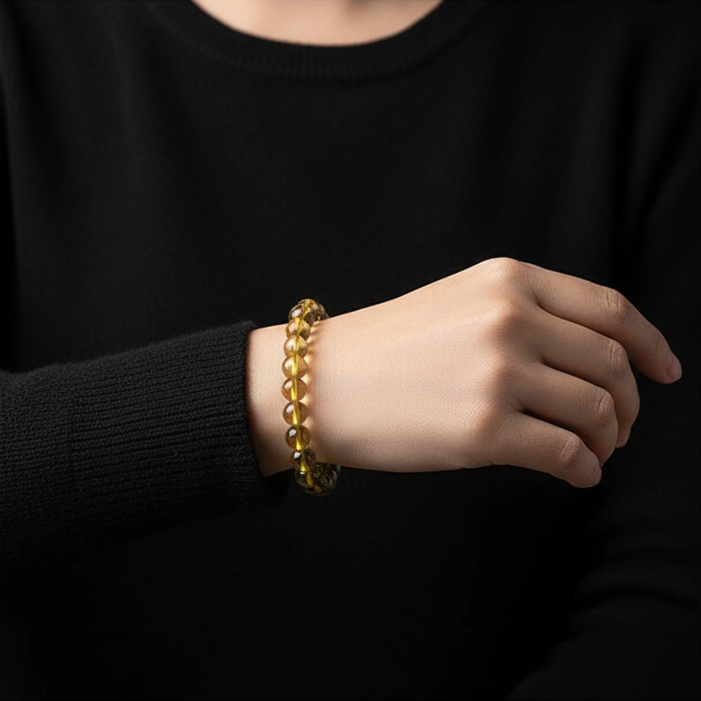Kalyana Aura Natural Brazilian Citrine Bracelet Women