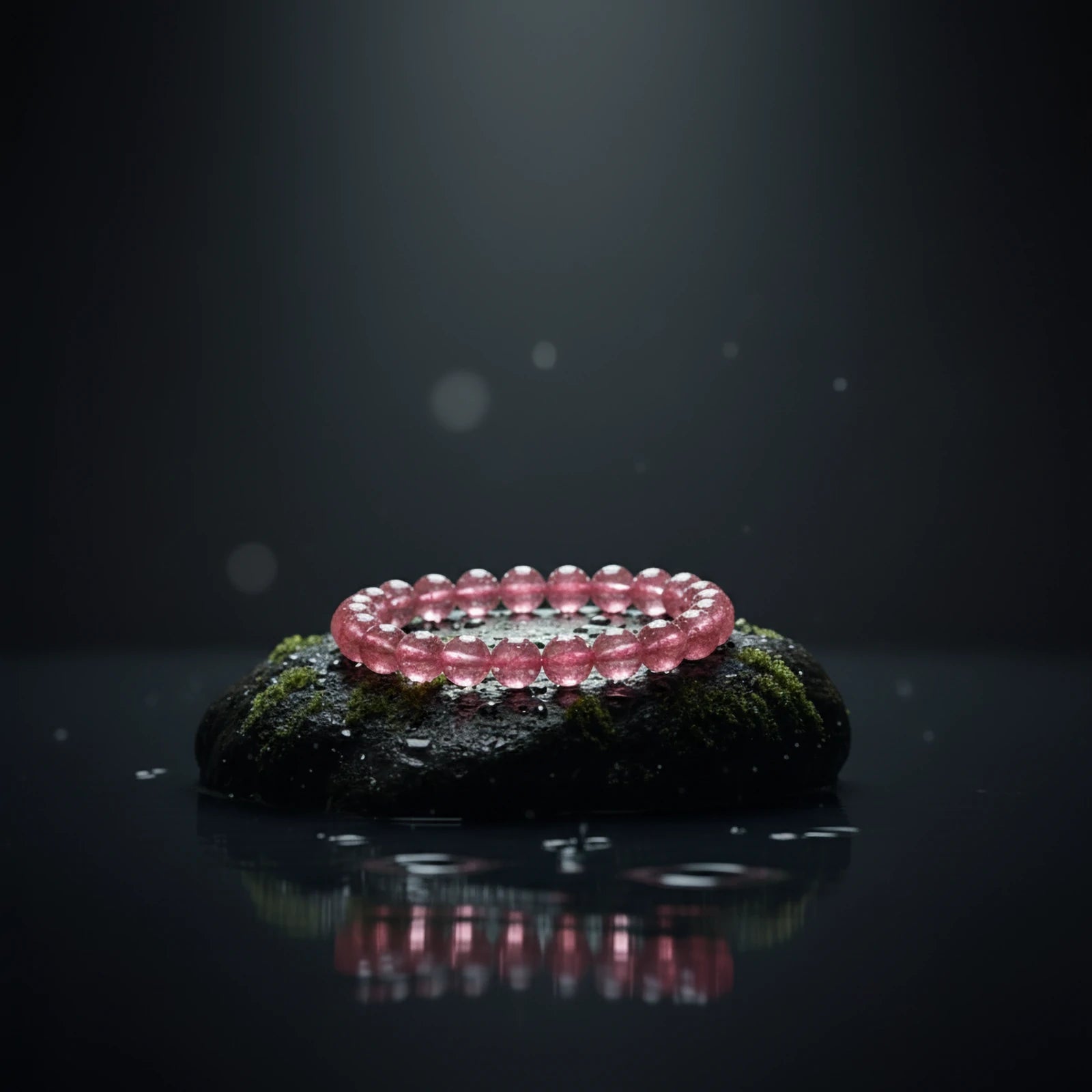 Kalyana Aura Natural Strawberry Quartz Bracelet Women