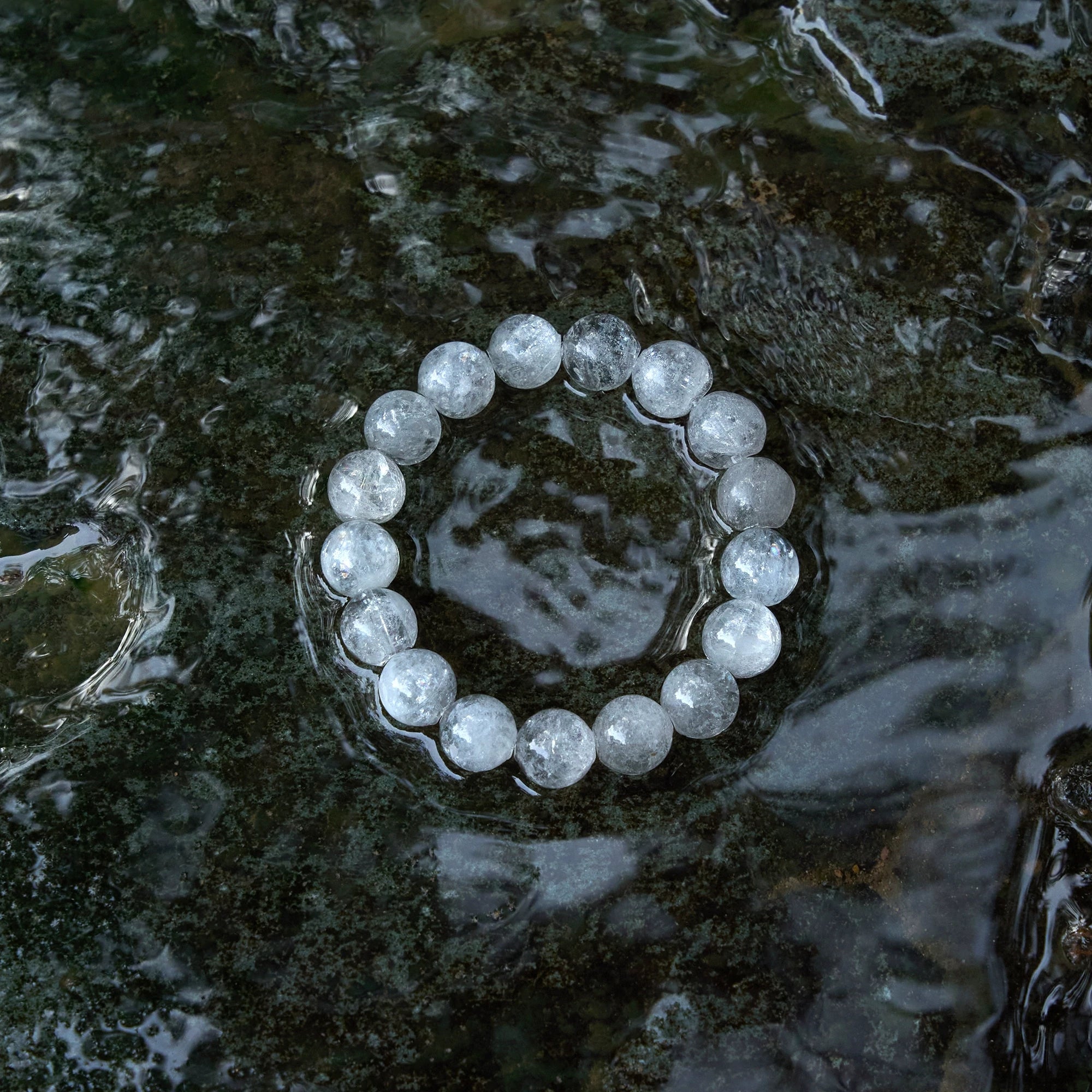 Kalyana Aura White Healing Crystal Energy Bracelet