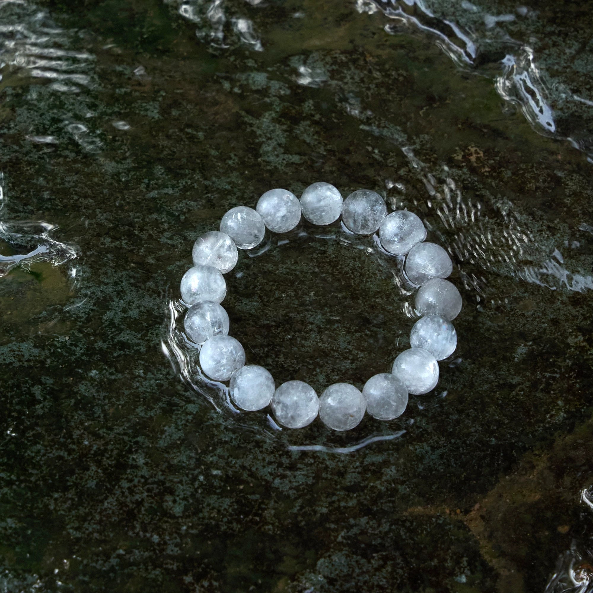 Kalyana Aura White Healing Crystal Energy Bracelet