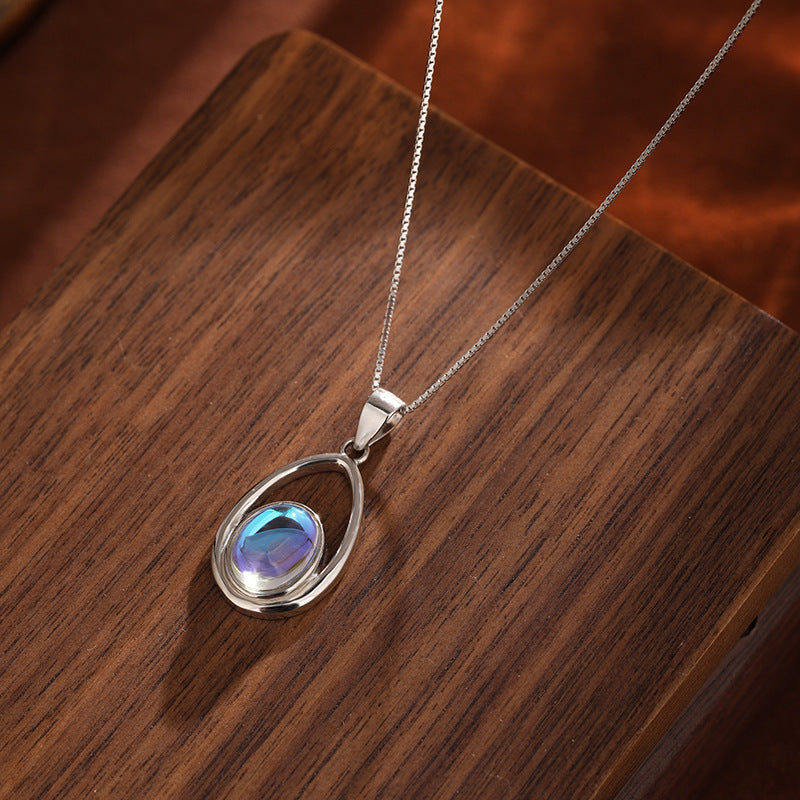 Kalyana Aura Moonstone Pendant Healing Necklace For Women