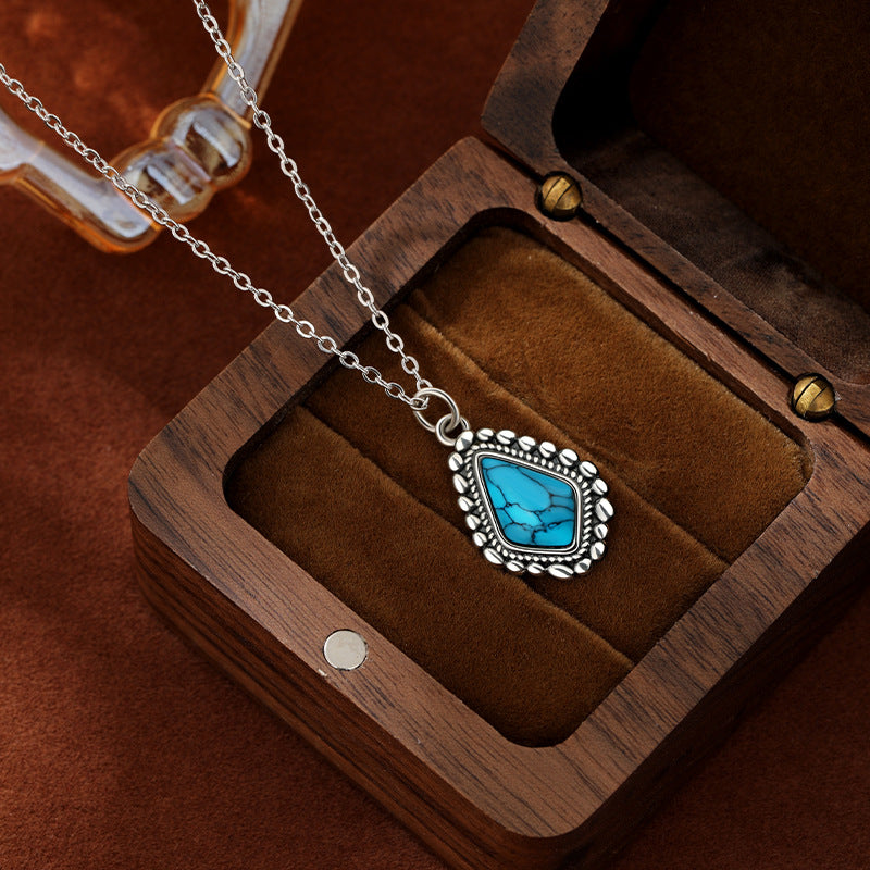 Kalyana Aura Moonstone Healing Necklace with Diamond Pendant Women